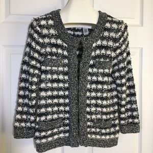 Liz & Co. Sweater Wool Blend, Hook and Eye Closure